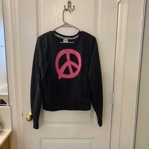 PINK Victoria Secret Peace Sign Pullover Sweater